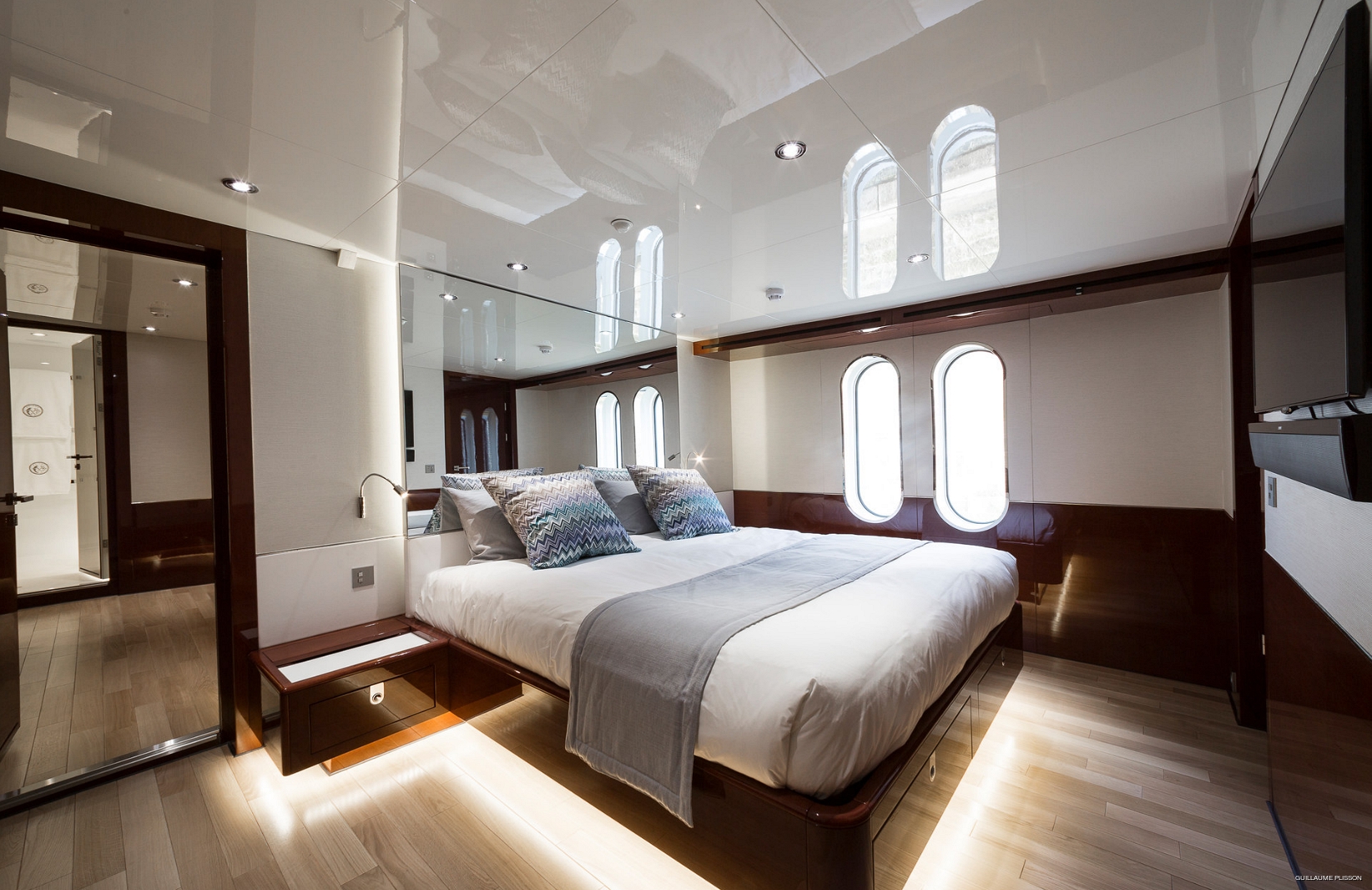 Guest's Double Sized Stateroom One On Board Yacht ENIGMA XK