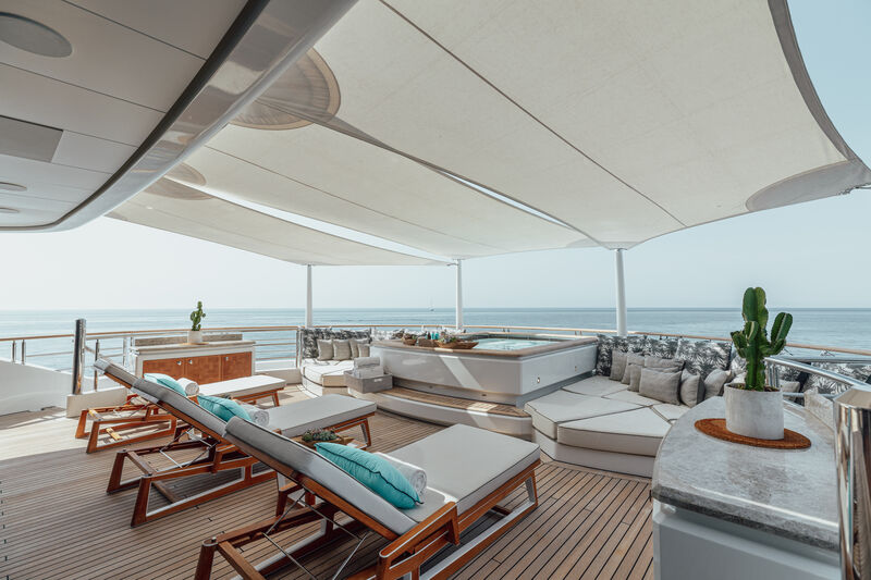 Aft Deck Pool And Sun Loungers