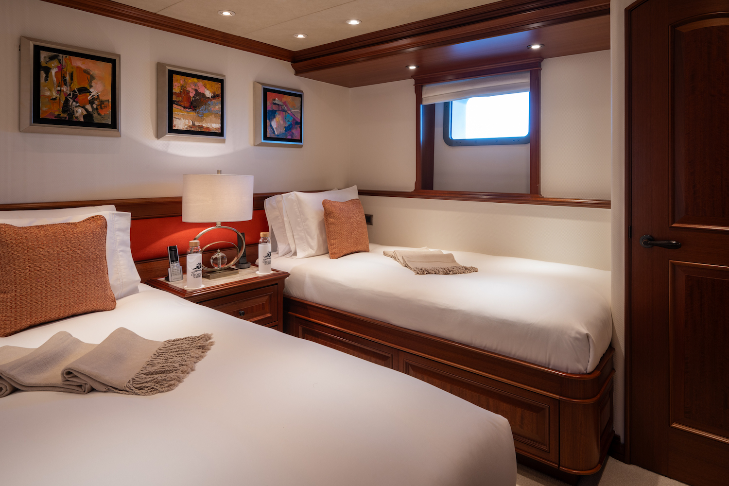 Lower Deck Port Mid Twin Stateroom