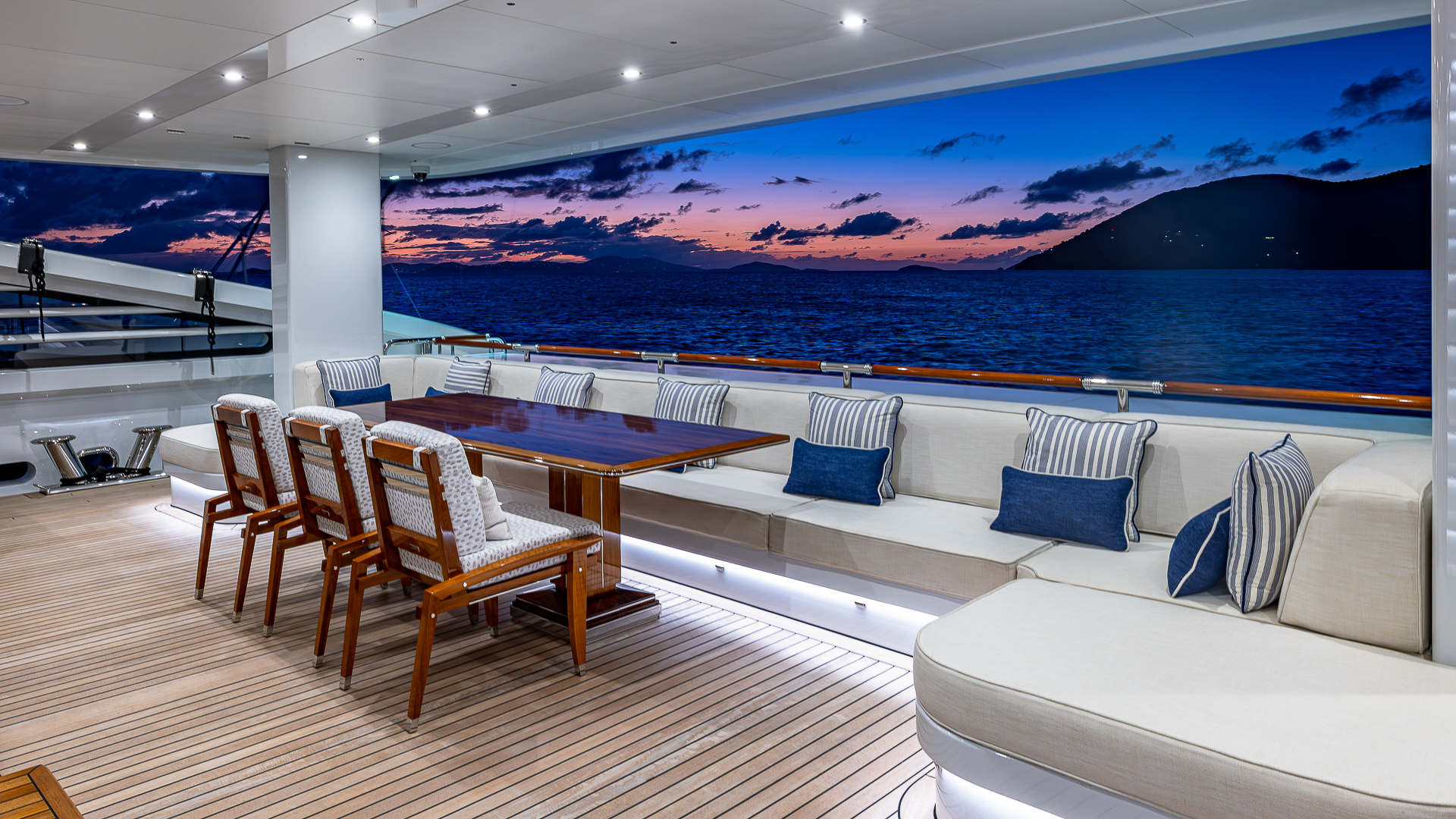 Rock It Main Deck Aft - Evening Credit Yachting Image