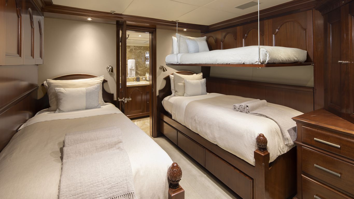 Lower Deck Twin Stateroom With One Pullmans Open