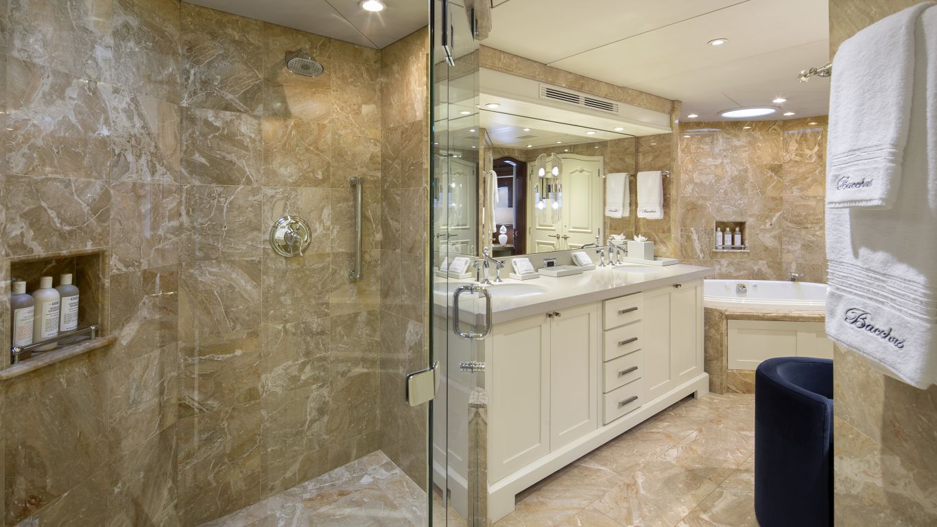 Master Suite Bathroom With Shower And Bath