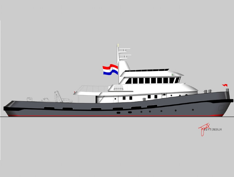 36.4m super yacht LARS by Balk Shipyard and Felix Buytendijk Yacht Design