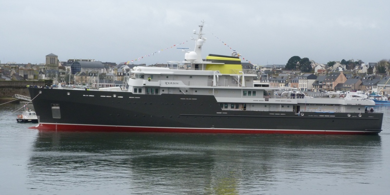 77m explorer yacht YERSIN just launched by PIRIOU - Image credit to 2015 PIRIOU - YERSIN