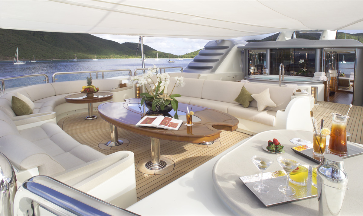 Amels yacht CALYPSO - Sundeck forward