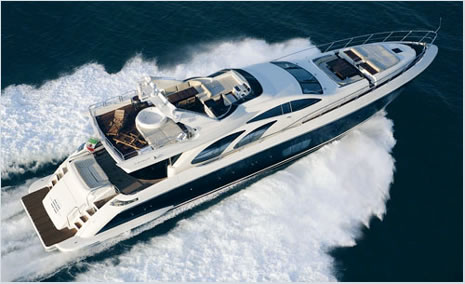 Azimut 98 - Underway From Above