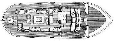 CALYPSO OF MALAHIDE -  Deck Plan