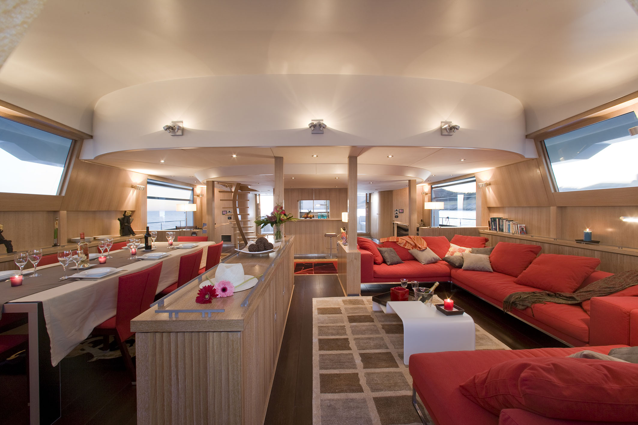 Catamaran BRADLEY -  Main Deck Salon