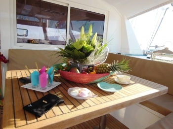 Catamaran FILOSOF -  Aft Deck Al Fresco Dining