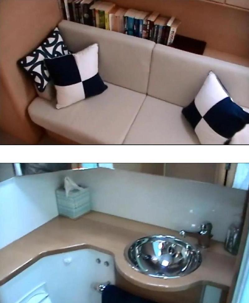 Catamaran KIWI PRYDE -  Guest Ensuite and couch detail