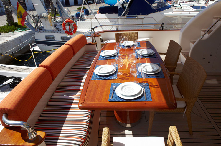 Charter yacht DOLCE VITA - Aft Deck