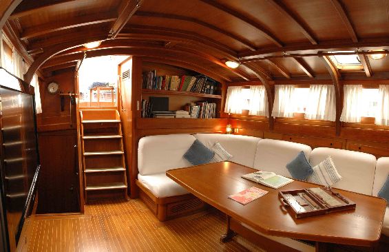 Classic Yacht Lady Sail -  Salon looking Aft