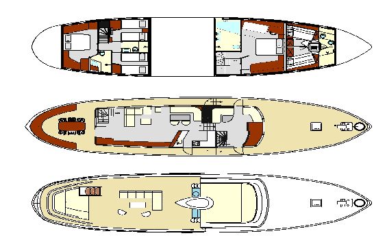 Classic Yacht SULTANA -  Layout