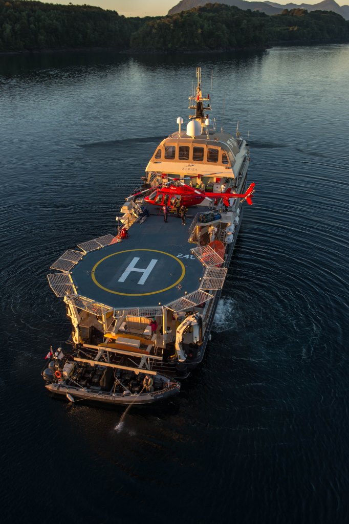 Explorer Yacht ATMOSPHERE -  Helipad from Above