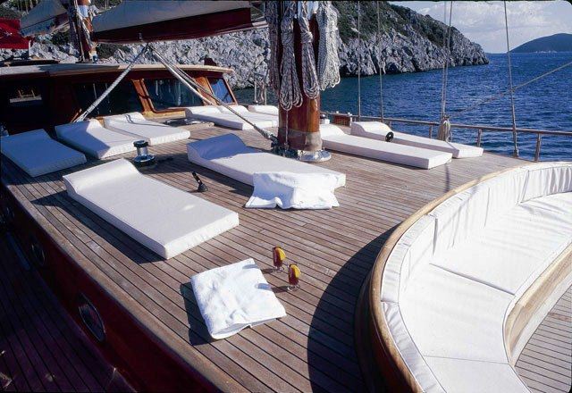 Gulet Eylul Deniz II (aka ED II) -  Sunpads on Deck