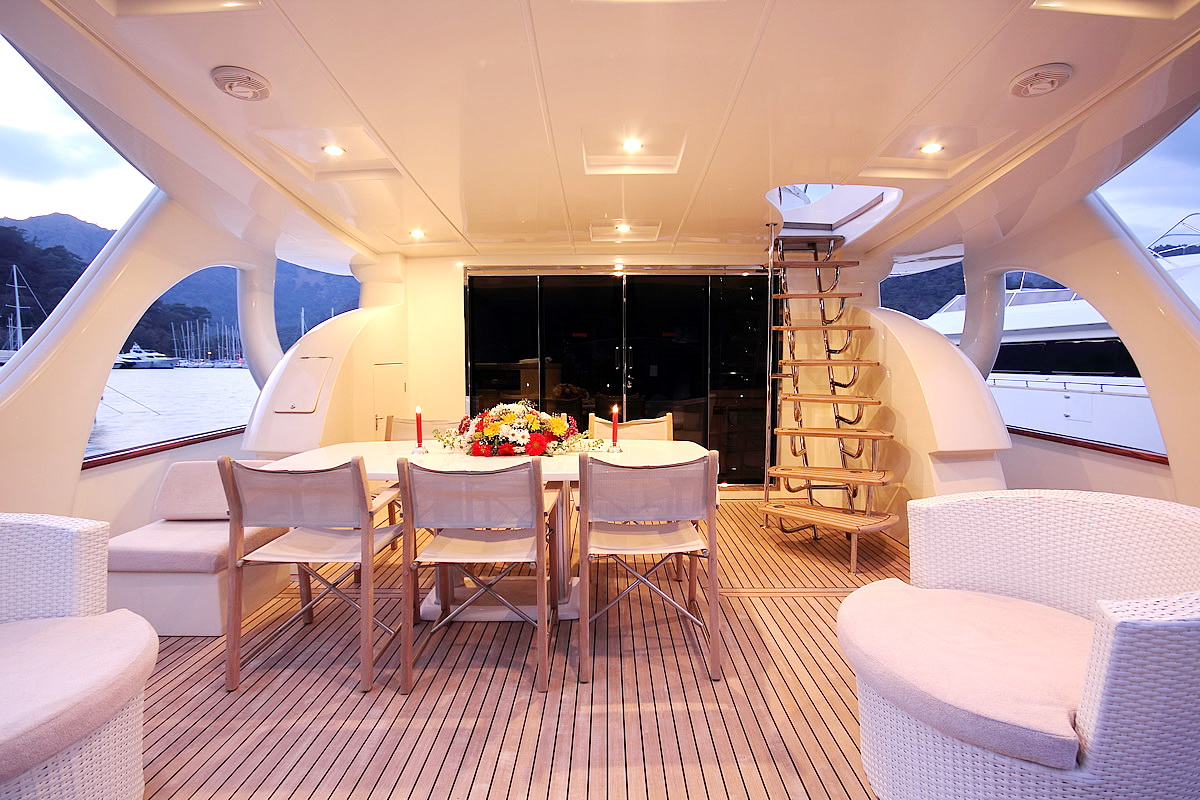 IRDODE - Aft deck by night