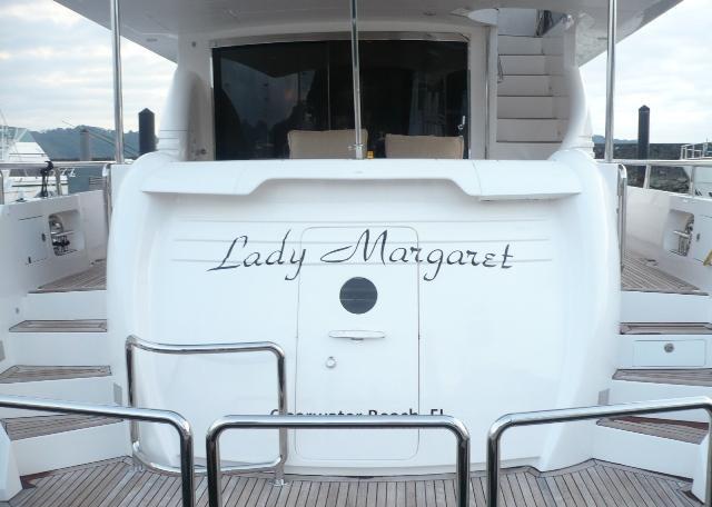 LADY MARGARET -  Aft View