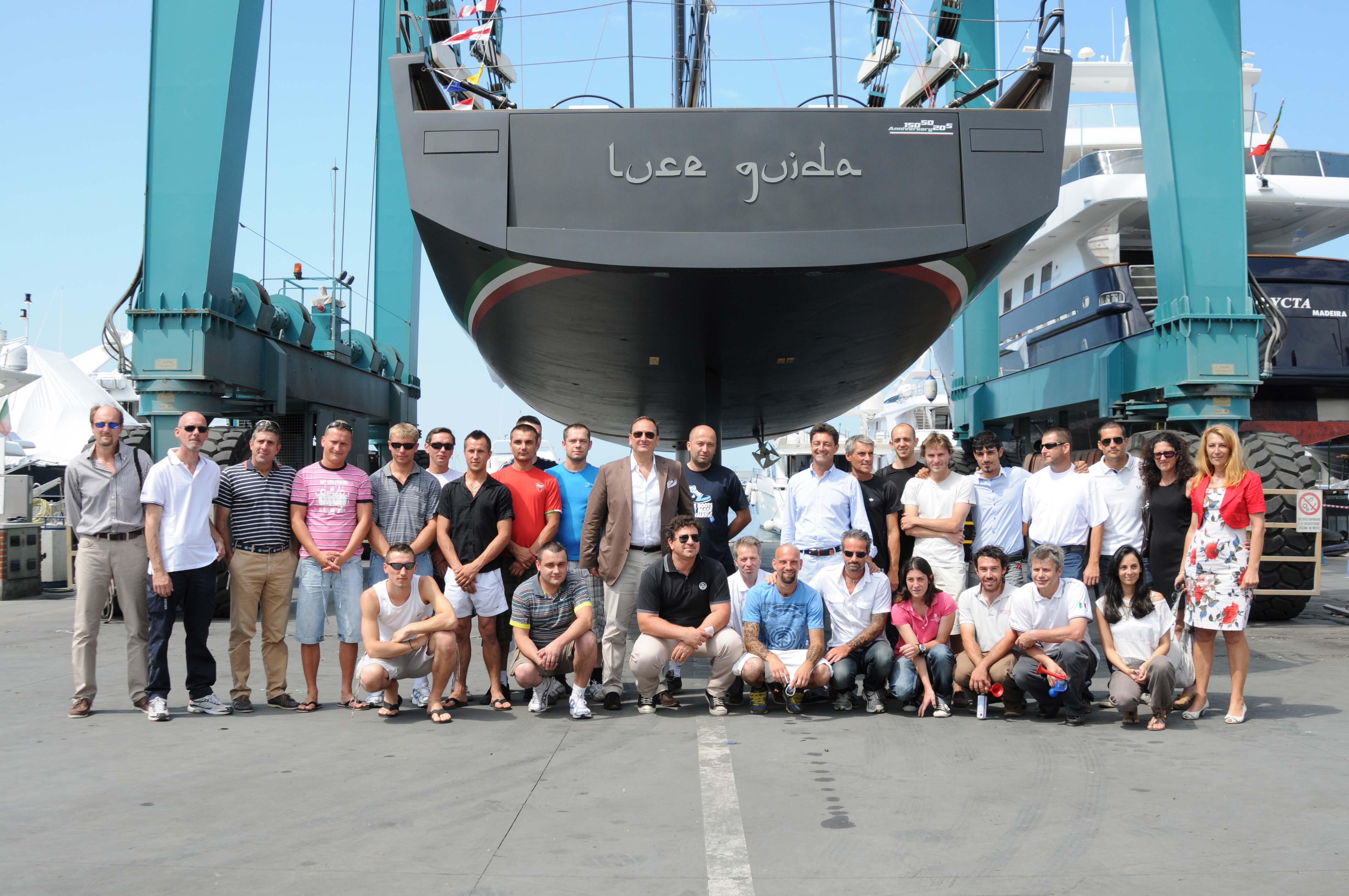 Launch of the Vismara V80 Maxi Sailing Yacht LUCE GUIDA