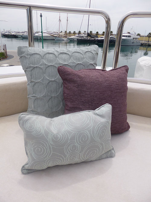 Luxury Charter Yacht MANIFIQ Glow in the dark cushions