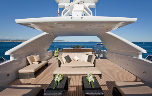 Luxury Charter Yacht MANIFIQ Sundeck