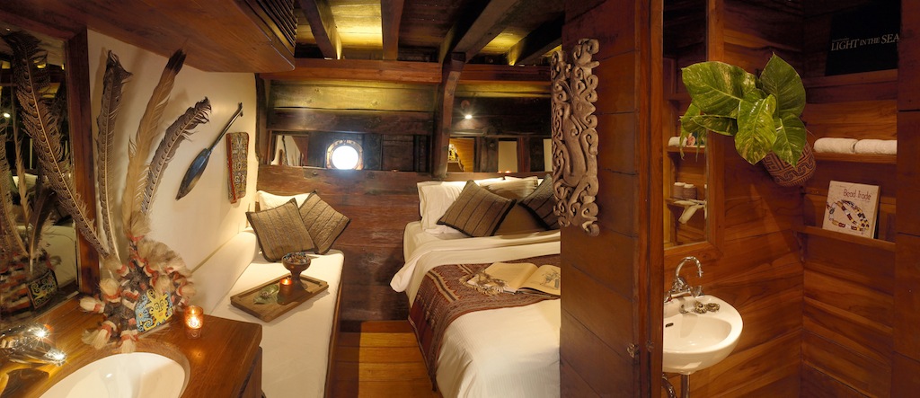 Luxury accommodation aboard Silolona