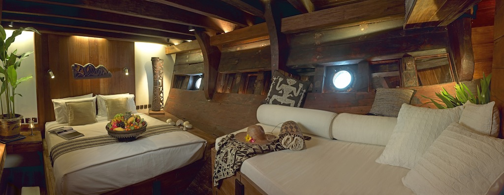 Luxury accommodation aboard phinisi yacht Silolona