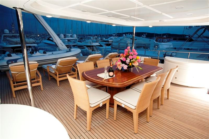MARIA II of London -  Skylounge  Deck Dining