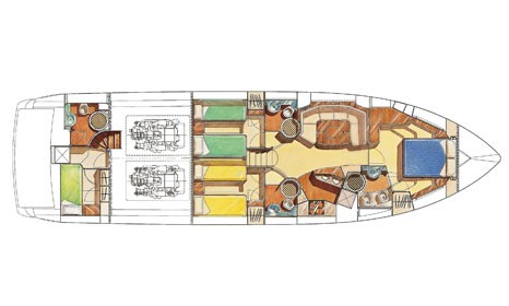 MISS MONEY PENNY - Lower Deck Layout