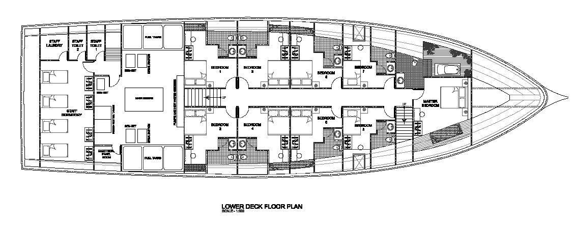 MV Orion Lower Deck Floor Plan