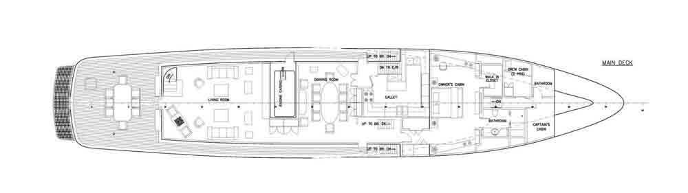 MY ARIONAS - Layout interior main deck