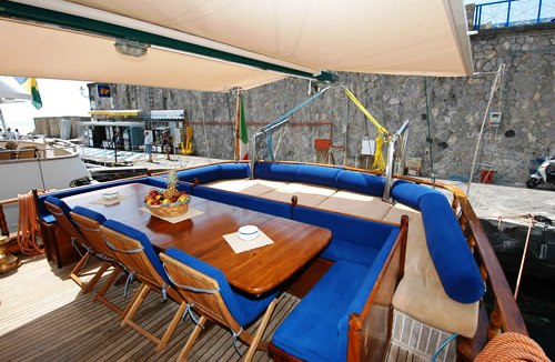 Maria Giovanni Aft deck dining