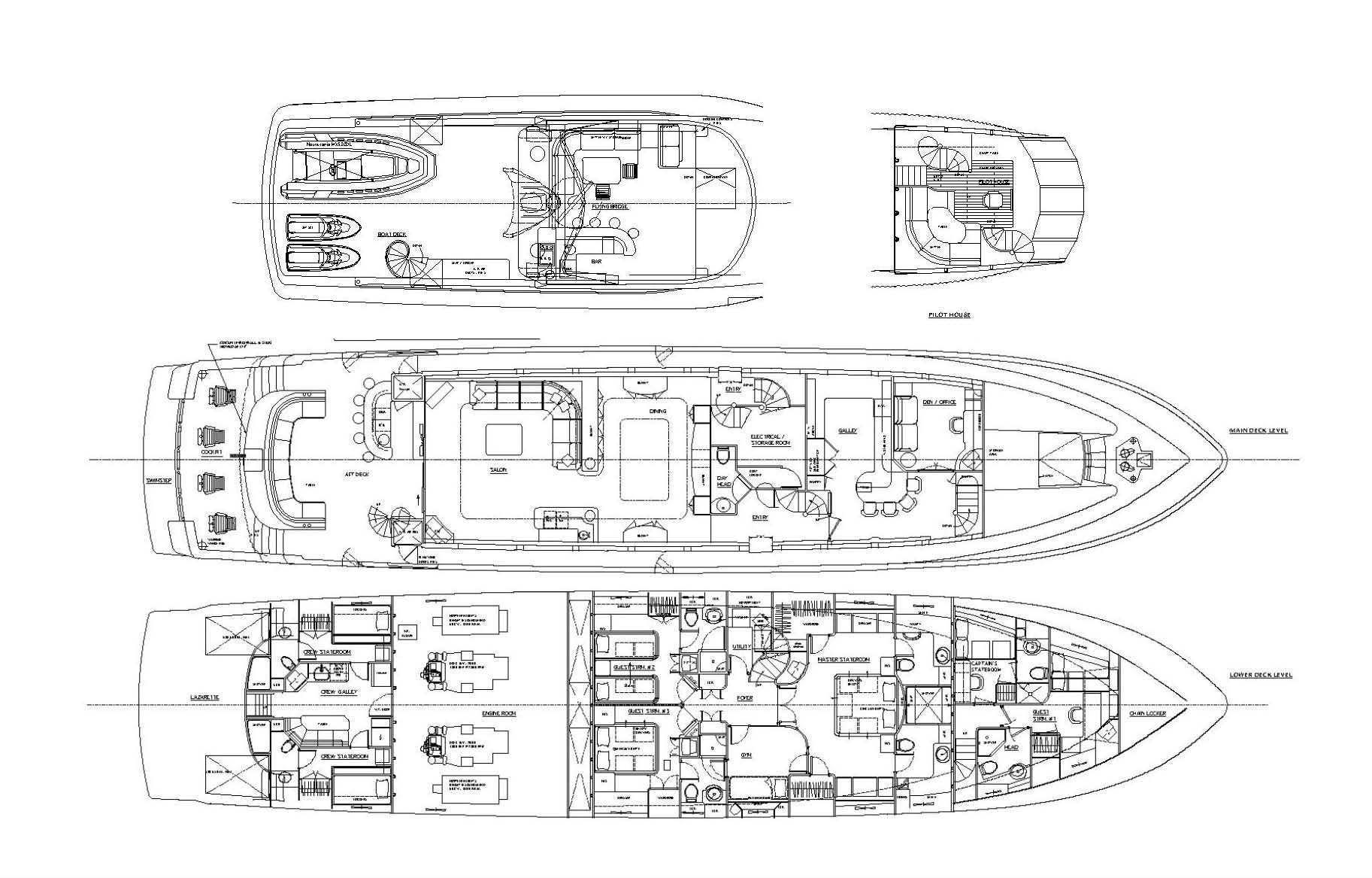 Motor Yacht ASPEN ALTERNATIVE - Layout