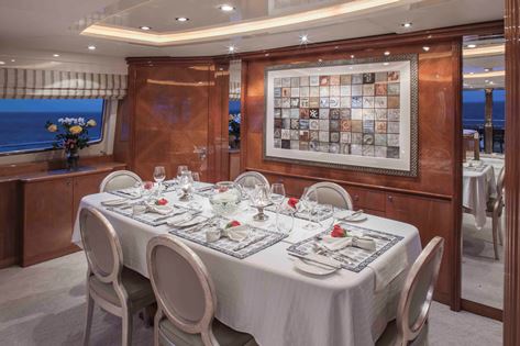Motor Yacht GRAND BAROSSA - Formal Dining