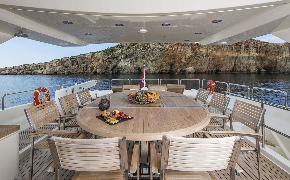 Motor Yacht RINI -  Alfresco dining