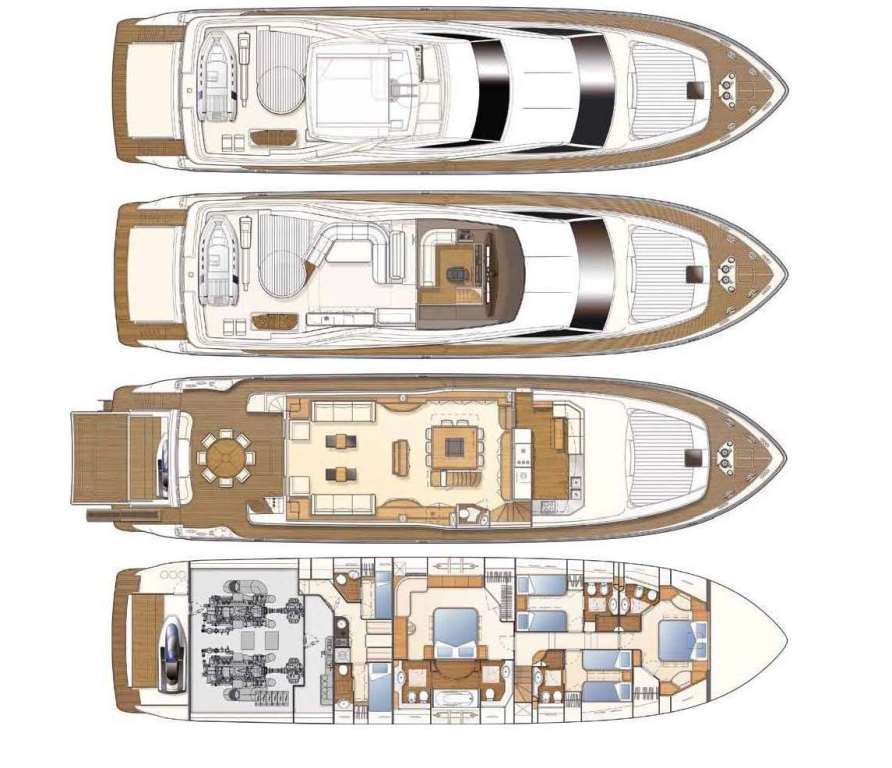 Motor Yacht SANS ABRI - Layout