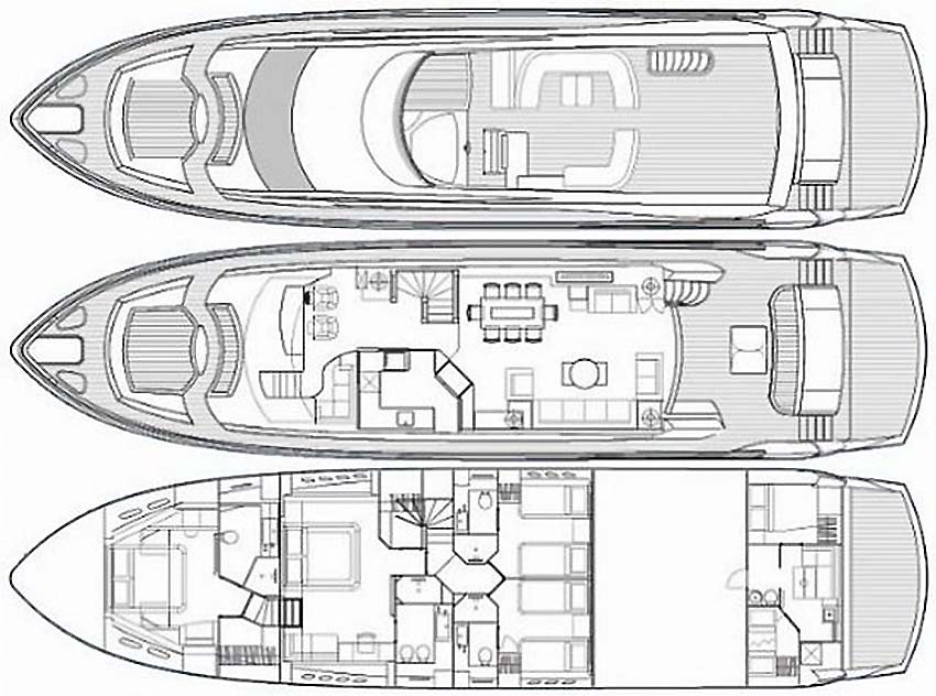 Motor Yacht THE BEST WAY - Layout
