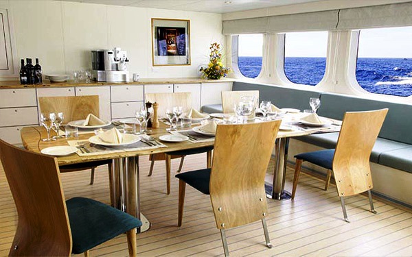 Motor Yacht True North  Dining Room