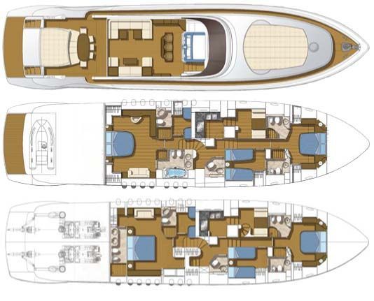 Motor yacht AMIR III - Layout