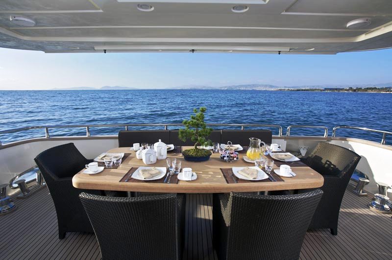 Motor yacht Anassa -  Aft Deck