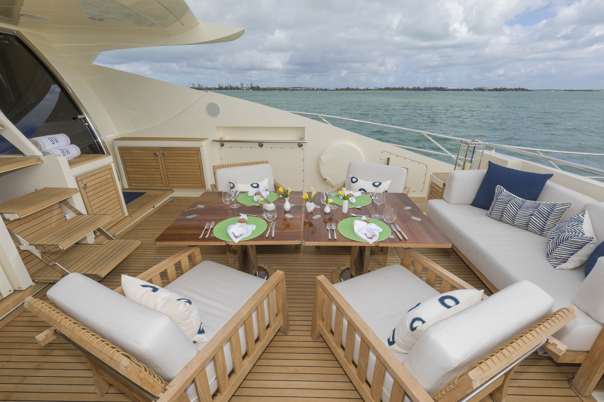 Motor yacht BW - Alfresco dining detail