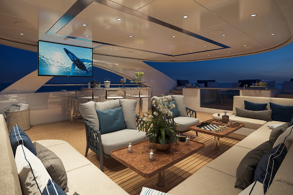 Motor yacht Bilgin 156 - outdoor lounge