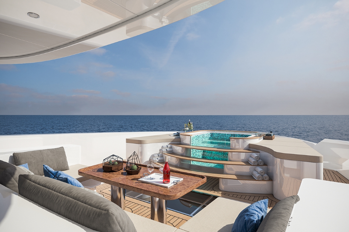 Motor yacht Bilgin 156 - sunbathing
