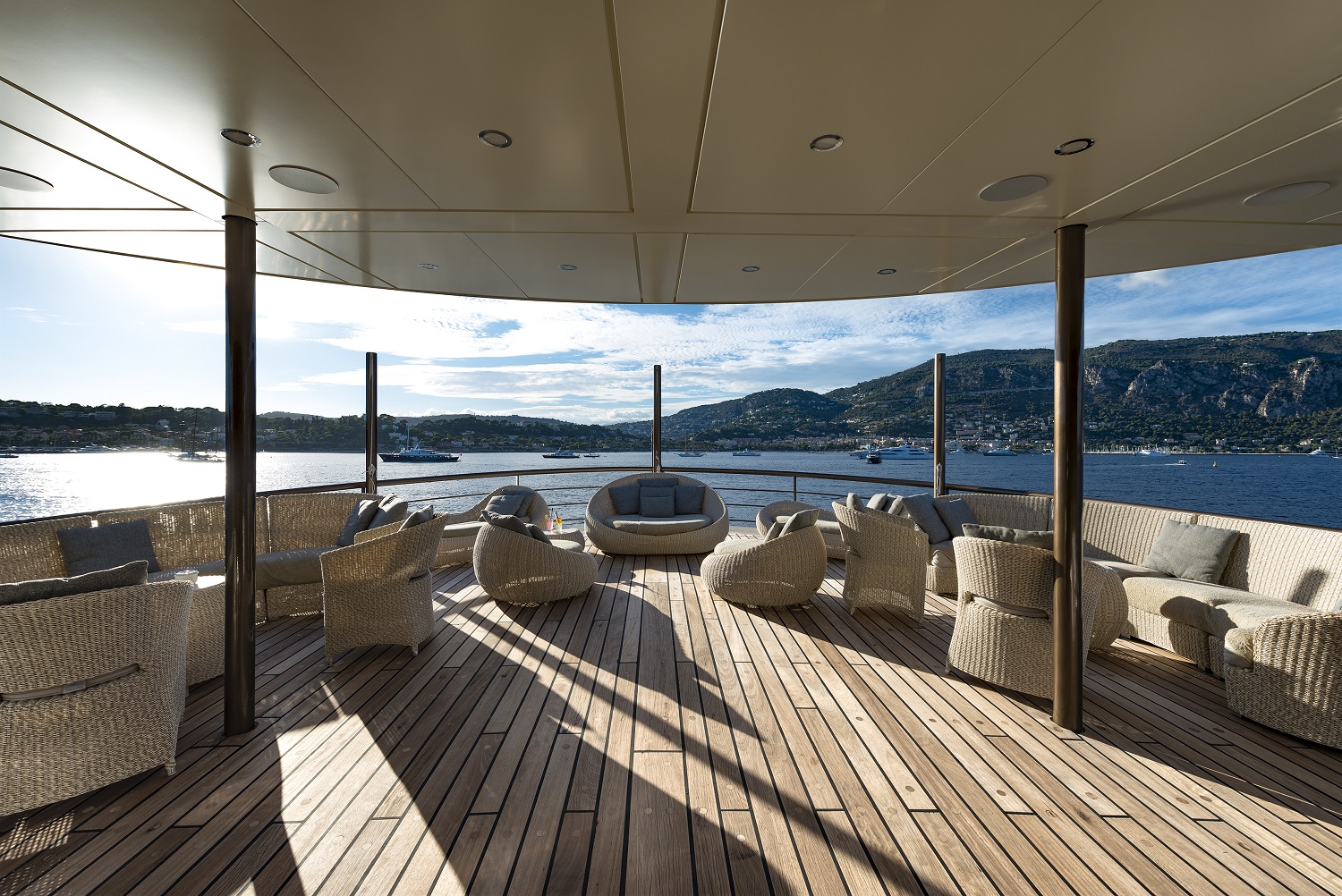 Motor yacht CHAKRA - Upper deck view