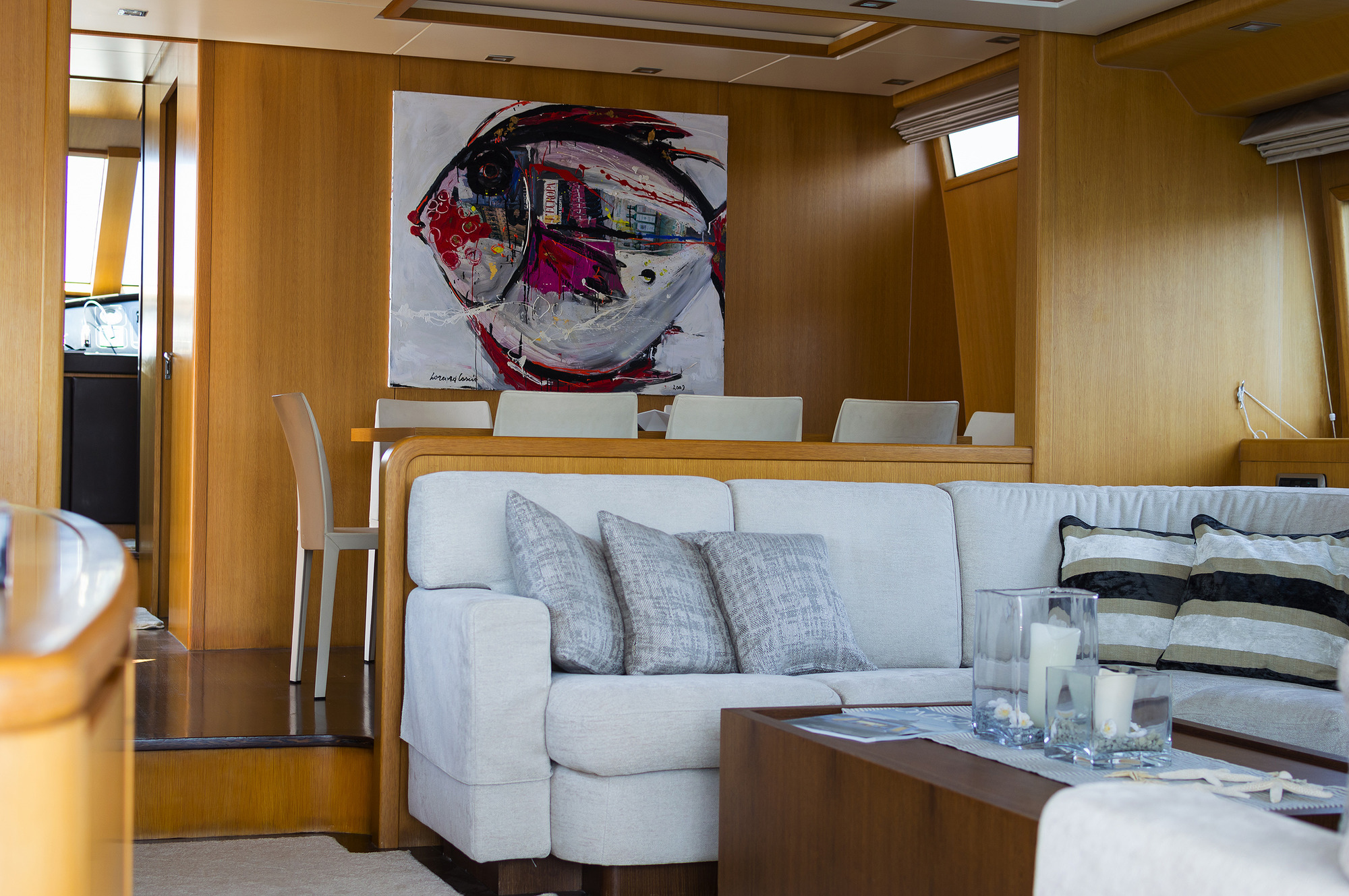 Motor yacht FOS - Salon sofa