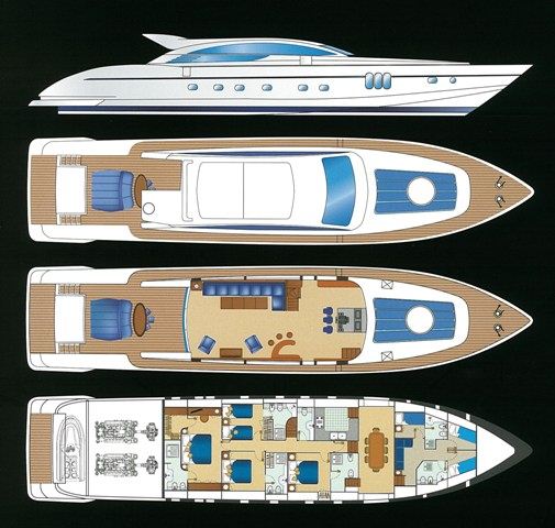Motor yacht Ginevra -  Layout