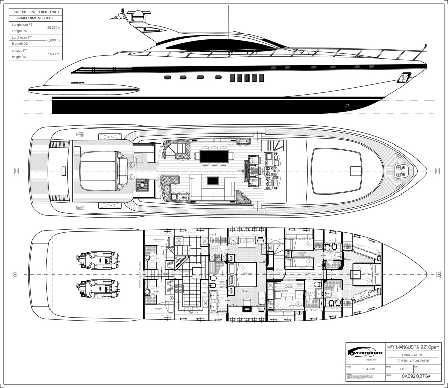 Motor yacht KAWAI -  Layout