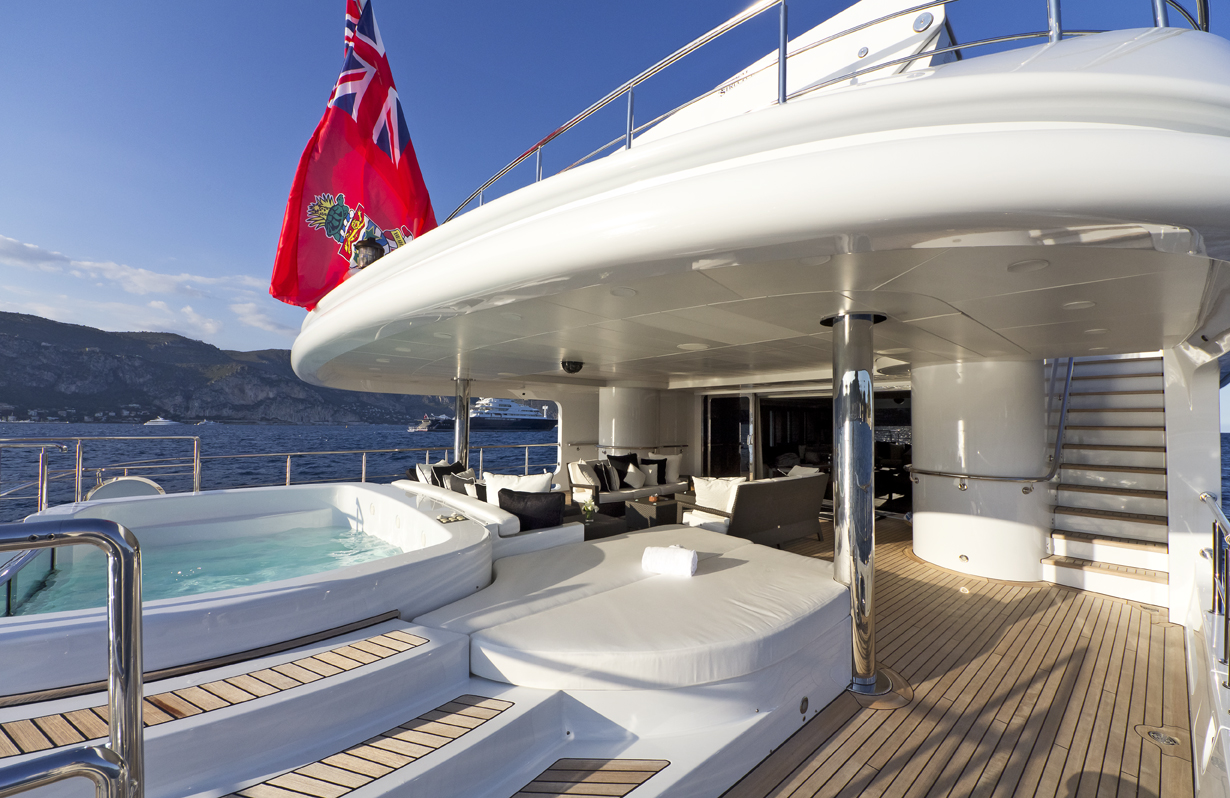 Motor yacht KINTA -  Main Deck At - Spa Pool
