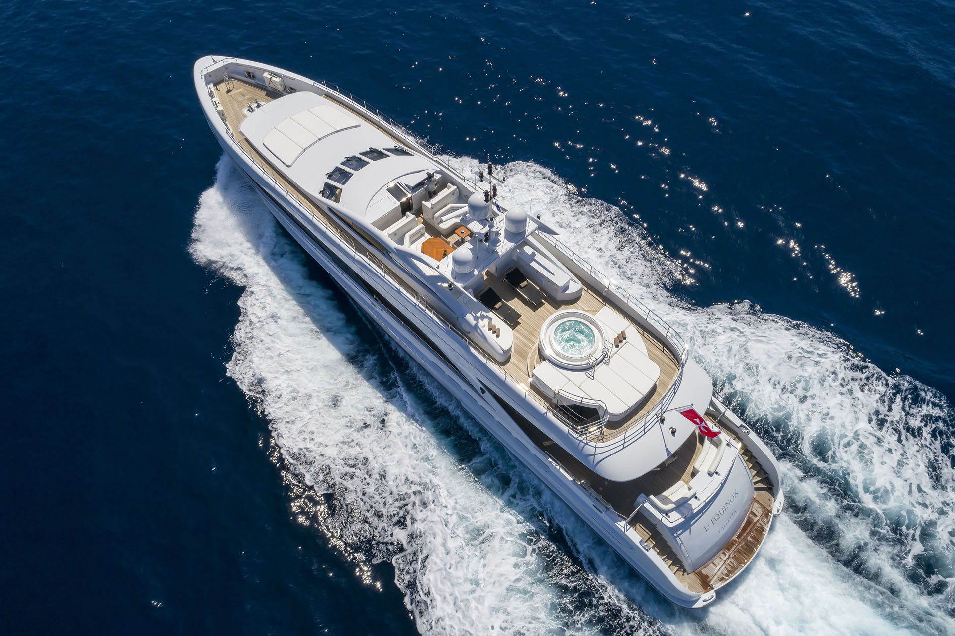 Motor yacht L'EQUINOX -  Aerial shot