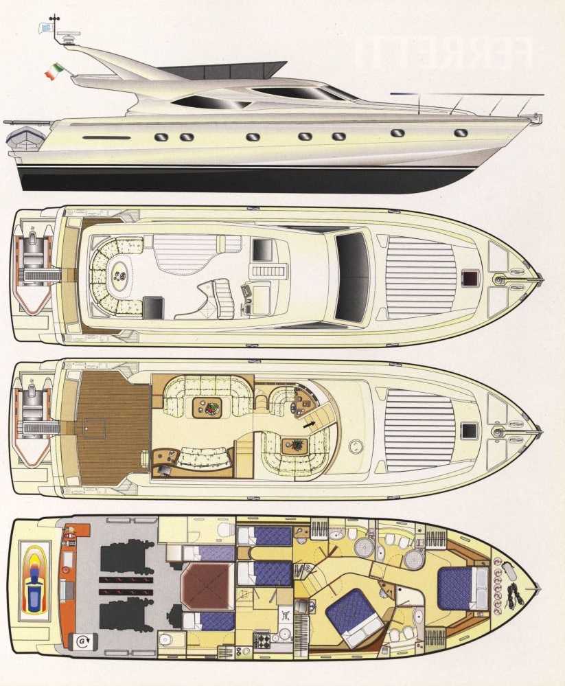 Motor yacht LADY A - Layout