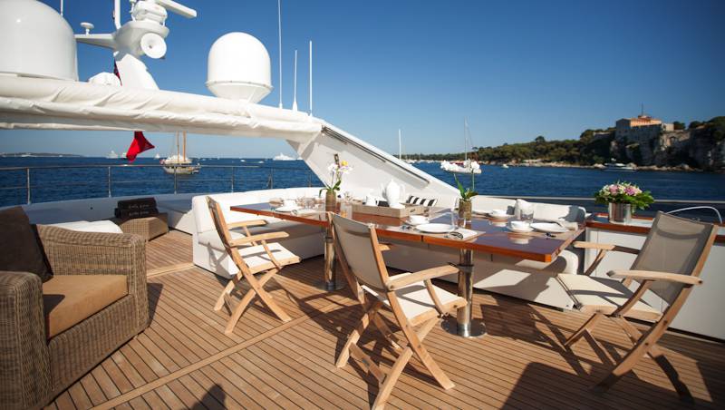 Motor yacht LEILA LINA -  Sundeck Dining